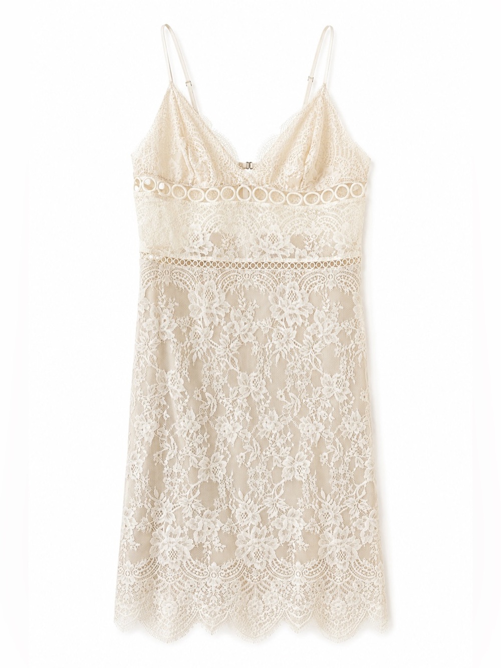 Victorias Secret Crochet Lace Mini Slip Dress Chemise